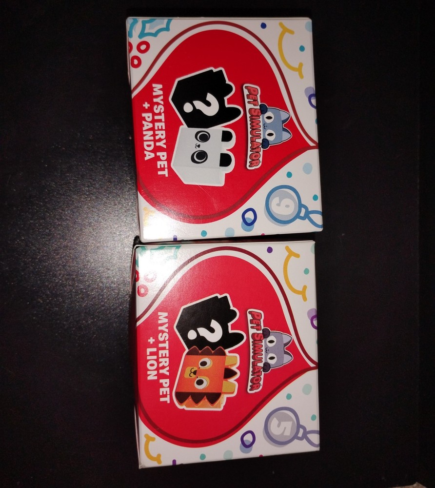 McDonalds 2024 Pet Simulator Roblox  Happy Meal Toys   Complete set of 4.