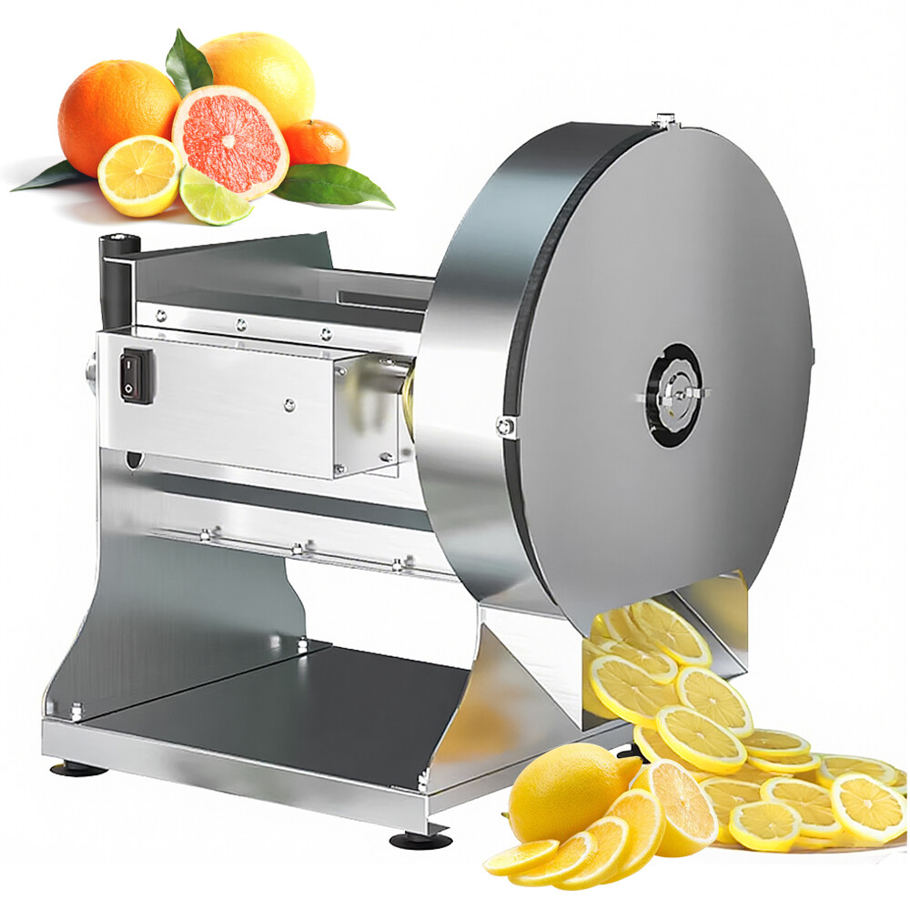 Commercial Vegetable Fruit Slicer Potatoes Lemon Tomatoes Onion Electric Slicing