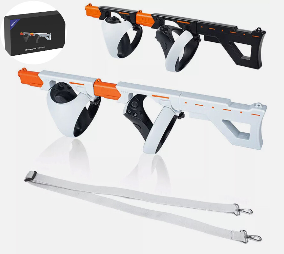 For PSVR2 VR Adjustable Magnetic Shooting Stand Headset Gaming Gunstock Holder