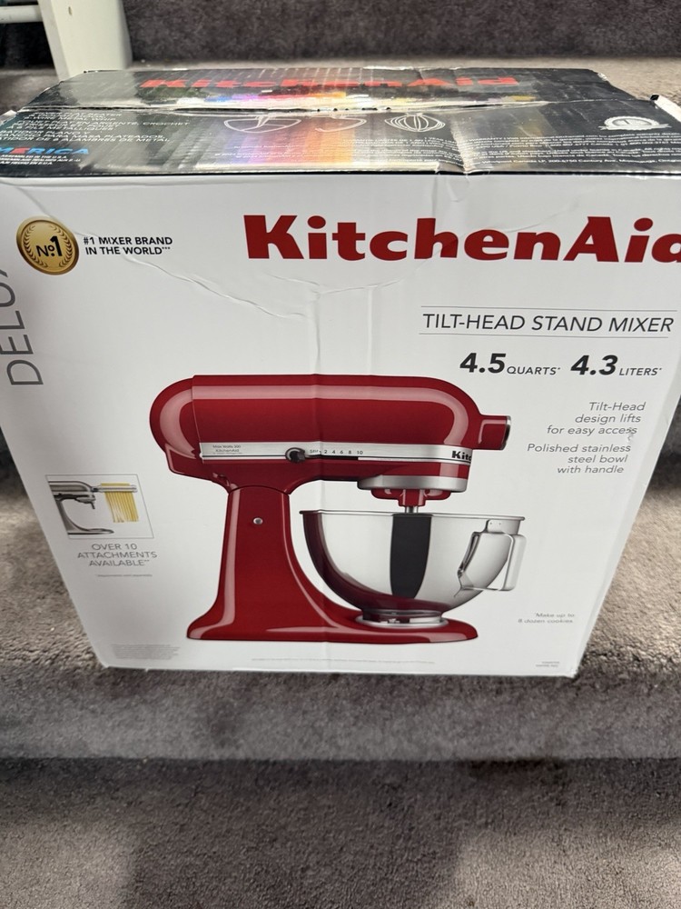 KitchenAid Deluxe 4.5 Quart Tilt-Head Stand Mixer - Empire Red (KSM97ER)
