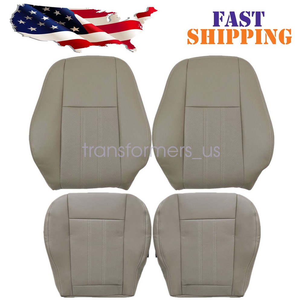 4PCS For 2008-2016 Chrysler Town & Country Driver & Passenger Seat Cover Tan