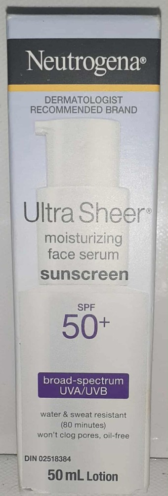 NEUTROGENA Ultra Sheer Moisturizing Face Serum Spf 50 Lotion 50 mL 062600479389