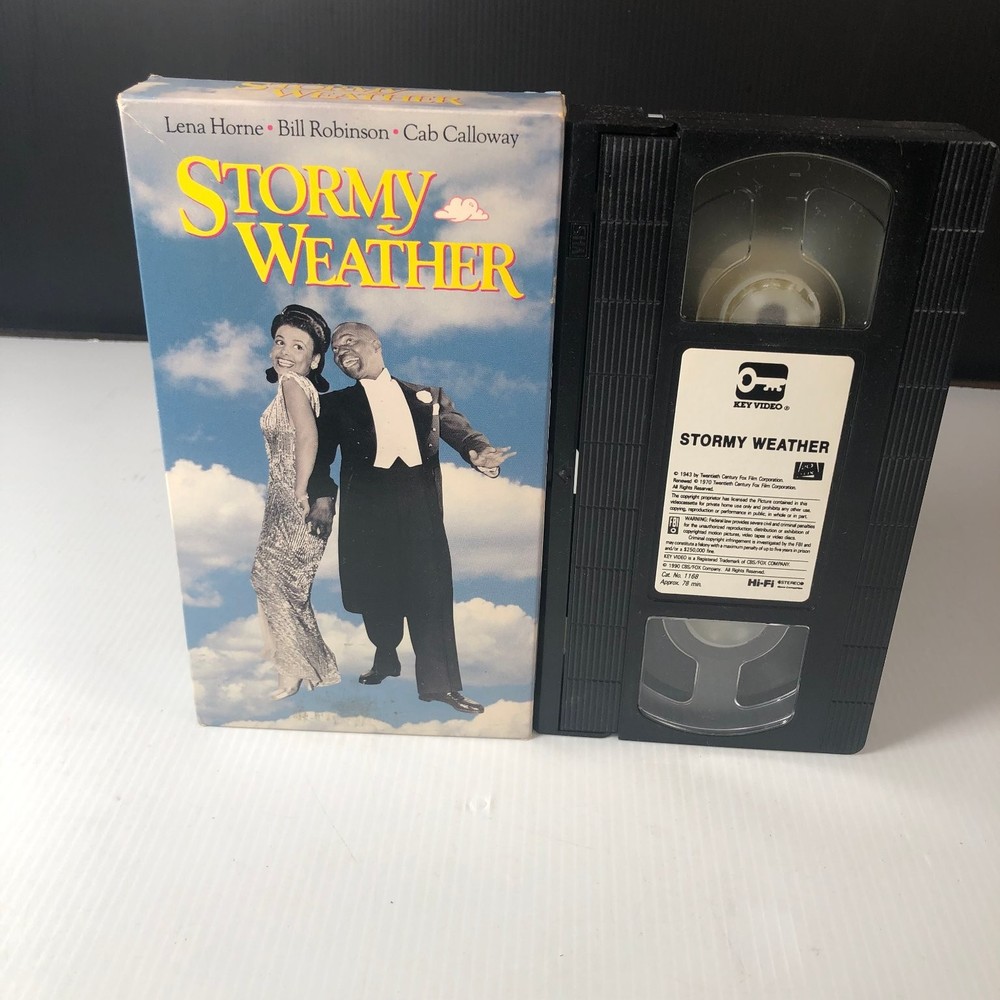 Stormy Weather VHS 1943 Musical Original Release Fox Video Hi-Fi Stereo