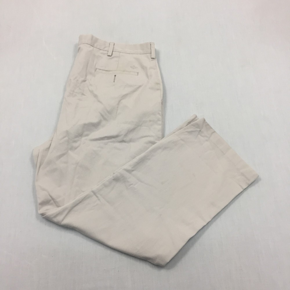 Dockers D3 Chino Trousers Cotton Pants Straight Fit Mens Size 40W 30L Beige