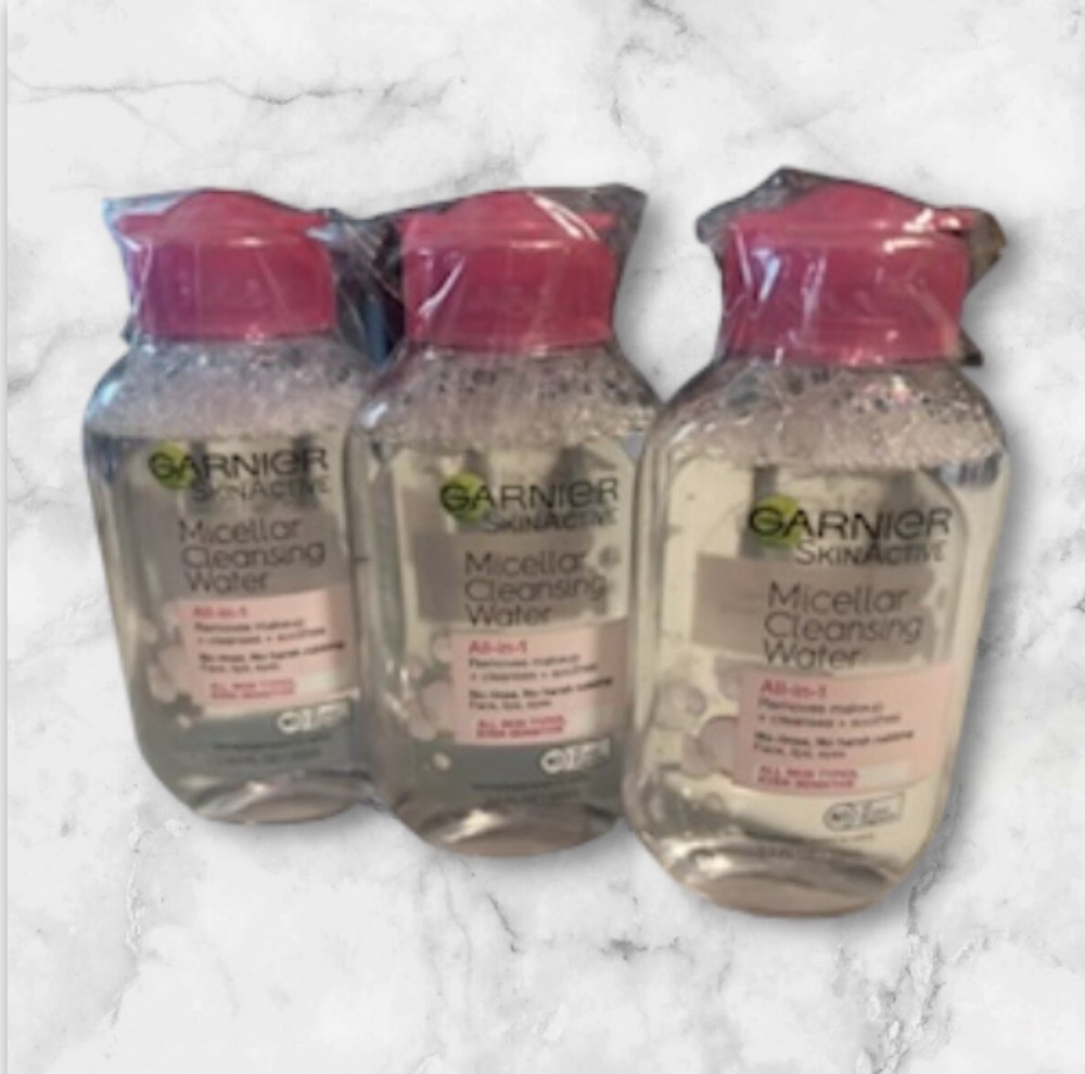 Garnier SkinActive Micellar Cleansing Waters All-in-1 Makeup Remover- 3 Pack