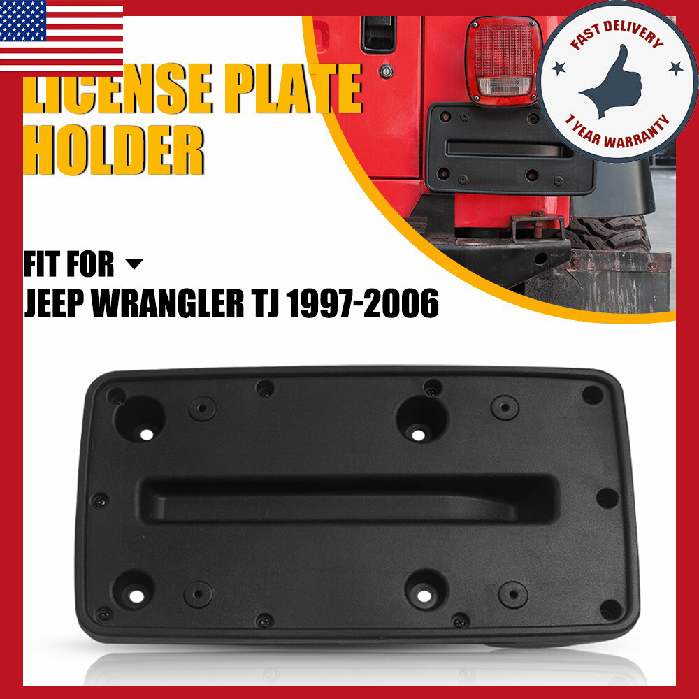 Jeep Wrangler TJ 1997-2006 Front Bumper License Plate Mounting Bracket