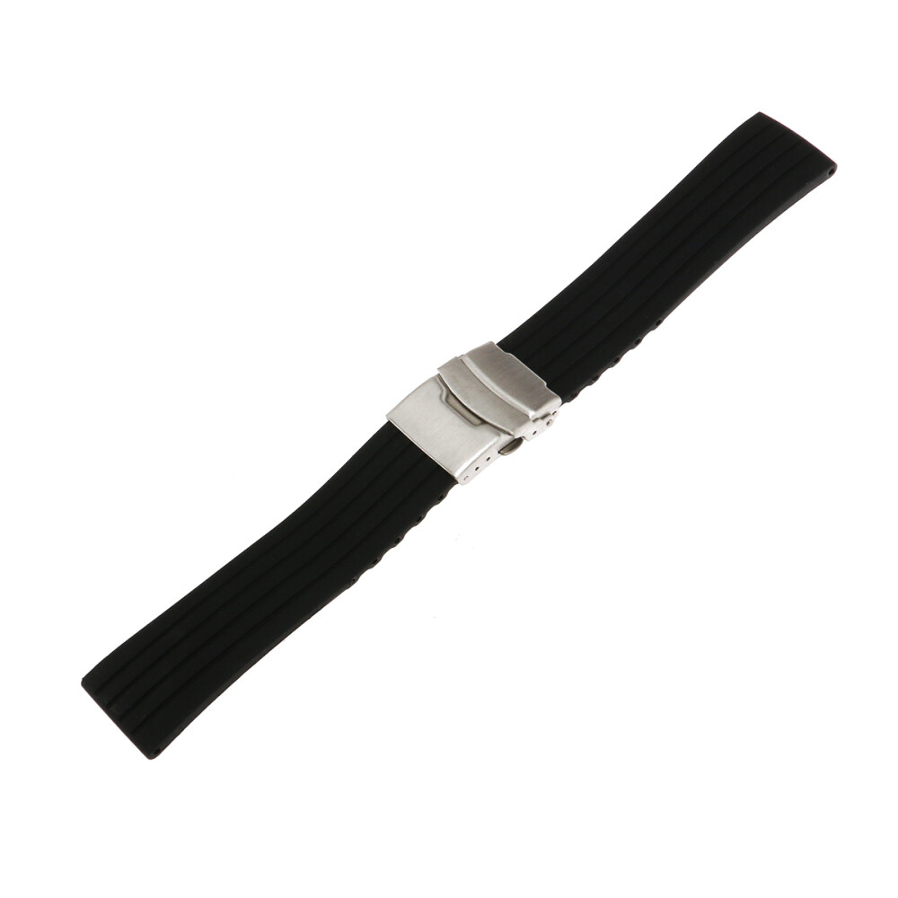 Watch Band Silicone Thicken 22mm Waterproof Watch Buckle Adults Men
