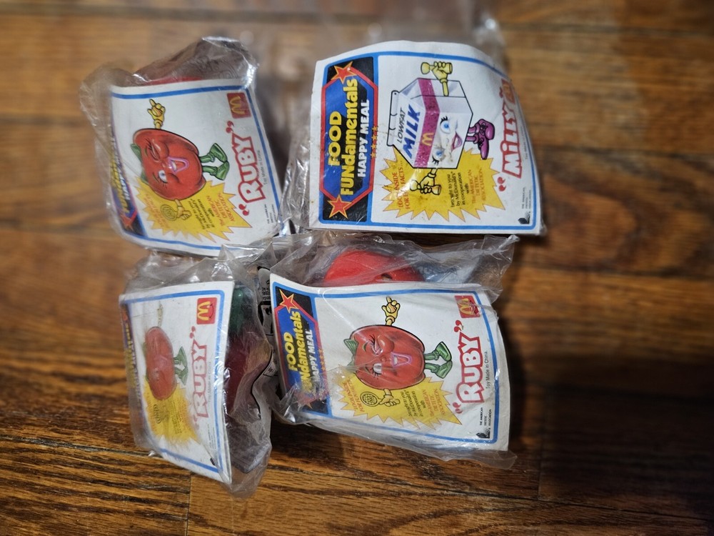 Vintage McDonald's Happy Meal Toys  All From Food Fundamentals Not Complete Set