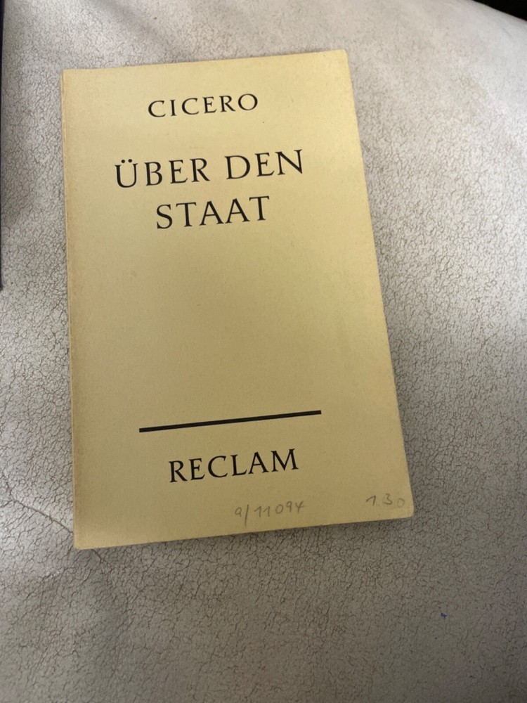 Cicero Über den Staat Reclam 1959