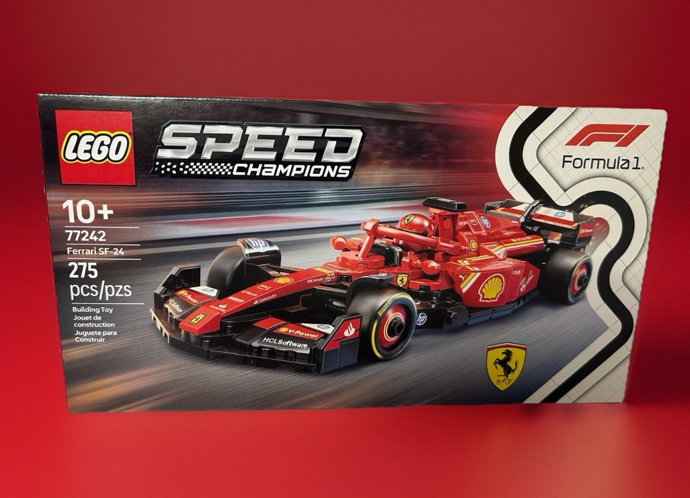 LEGO Speed Champions Ferrari SF-24 F1 Race Car Building Kit for Kids New 2024