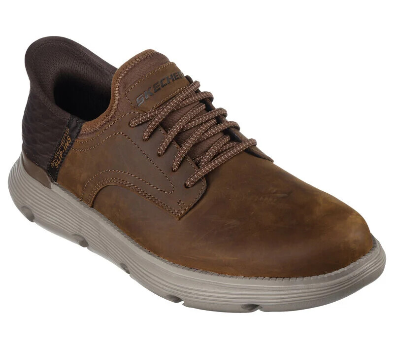 FLASH SALE ~ SKECHERS MEN'S SHOES Garza - Gervin  MEDIUM Width - BROWN-image