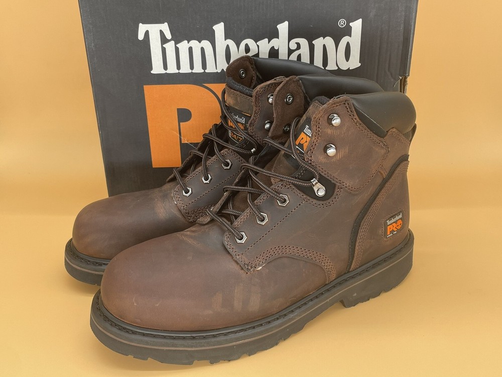 Size 11.5 M Timberland Pro Pit Boss 6” Steel Toe Safety Shoes / Boots Work NEW