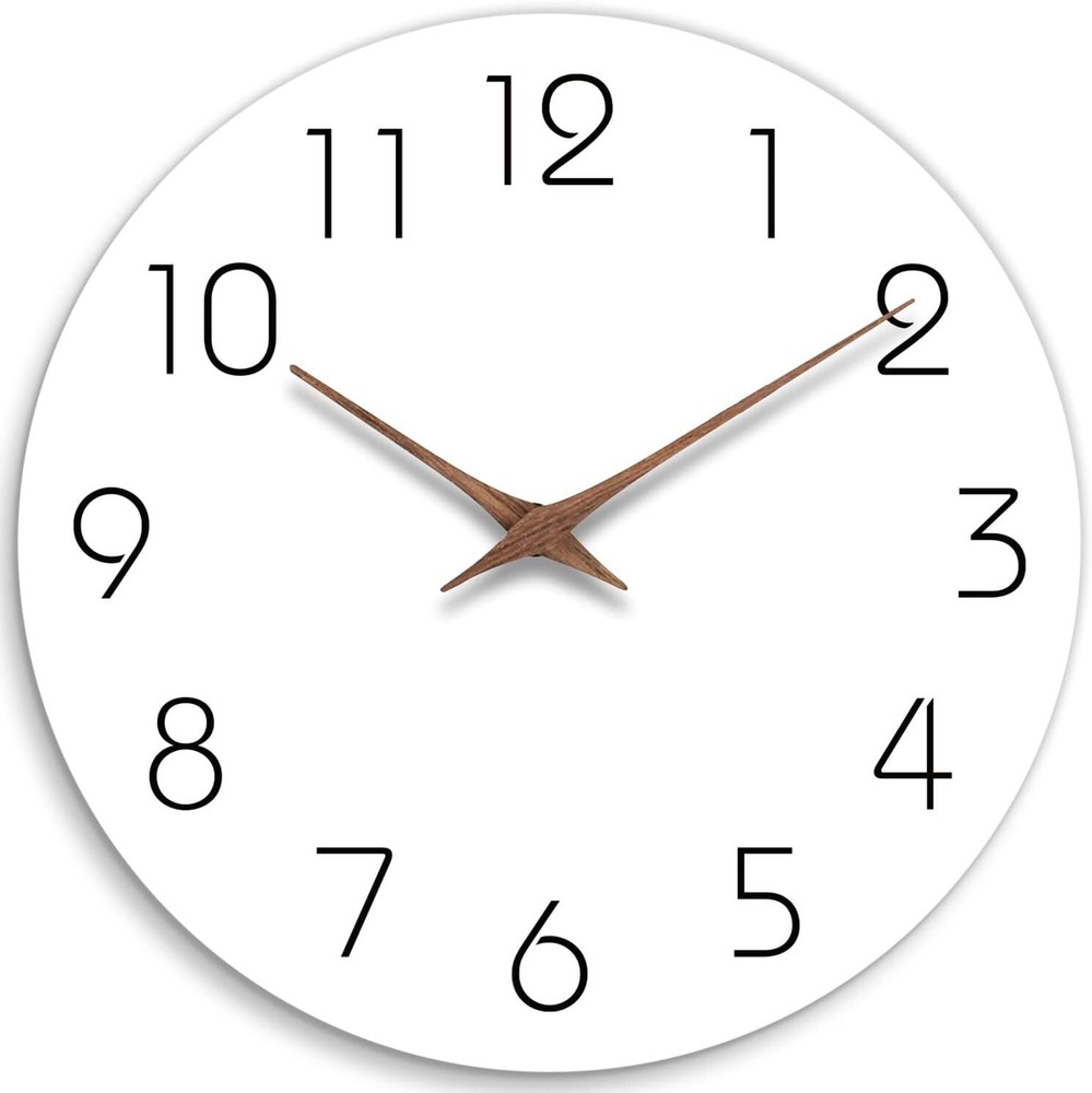 12-Inch Glow-in-the-Dark Silent Quartz Wall Clock for Indoor & Outdoor Use