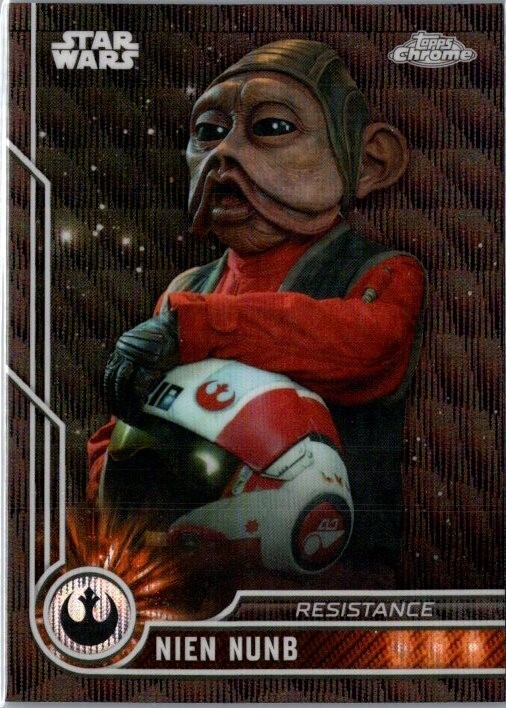 2023 Topps Chrome Star Wars NIEN NUNB #80 Black Wave