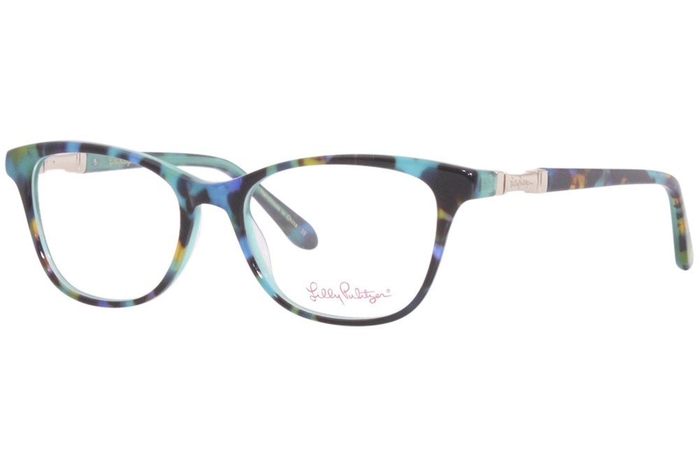 Lilly Pulitzer Willow TO Women's Tropical Tortoise Full Rim Eyeglasses 49mm