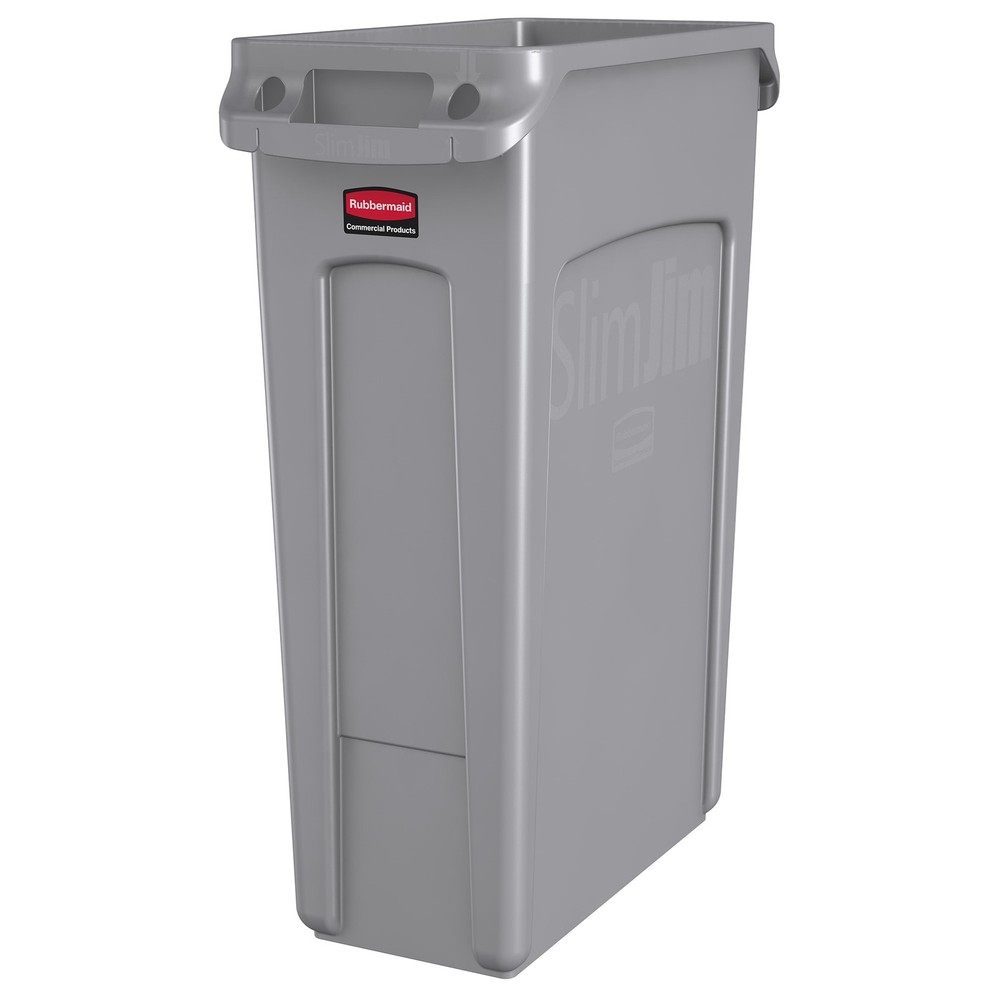 Rubbermaid FG354060GRAY Slim Jim Vented 23 Gallon Container