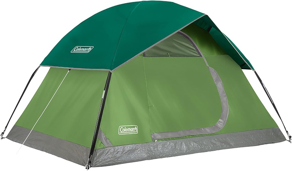 Coleman Sundome Camping Tent with Rainfly PFAS-Free Spruce Green 2/3/4/6 Person Options