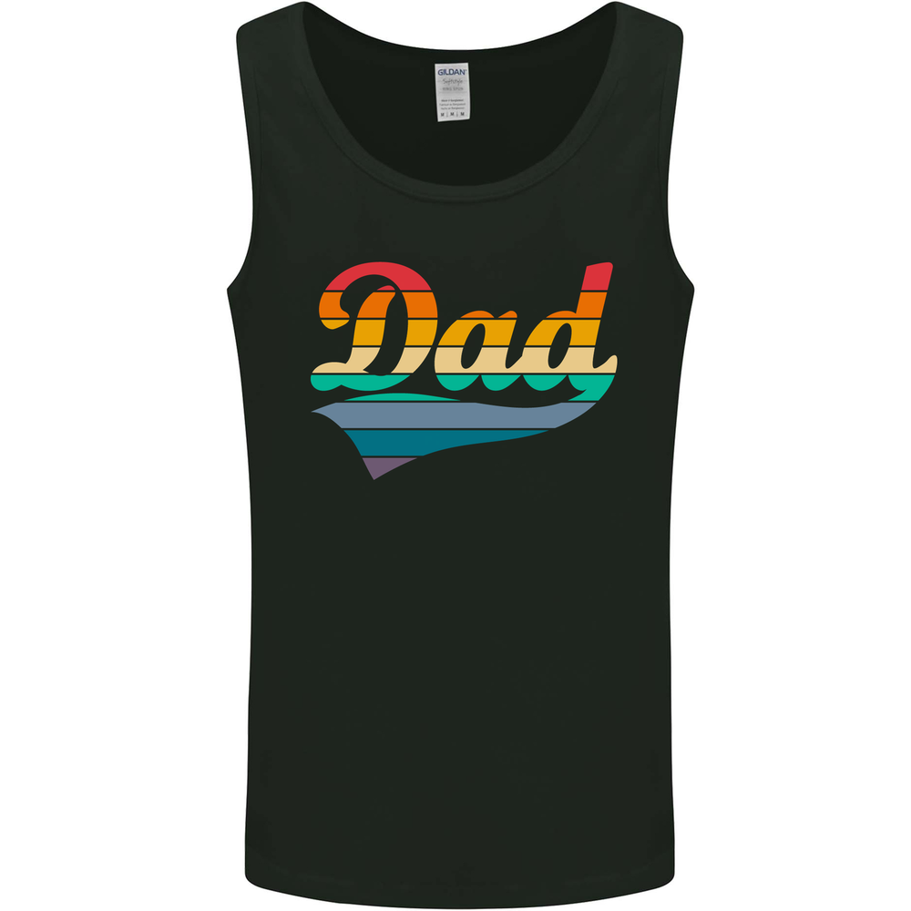 Fathers Day Retro Dad Swoosh Mens Vest Tank Top-image