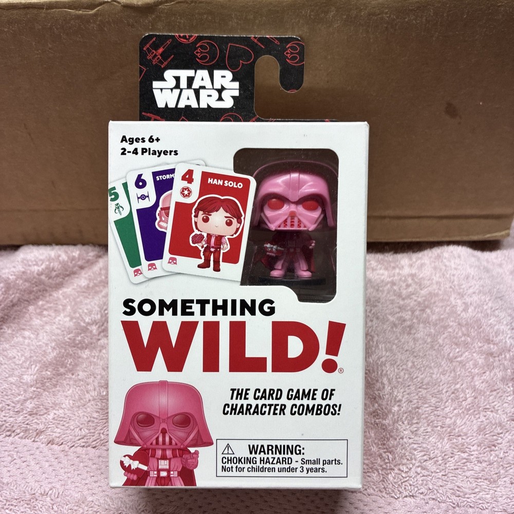 STAR WARS SOMETHING WILD - Pink DARTH VADER FUNKO POP CARD GAME Valentines