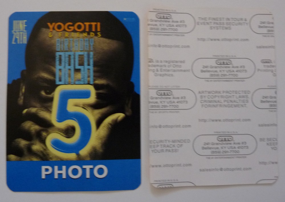 Yo Gotti Birthday Bash 5 2017 Concert Photo Access Backstage Pass D3