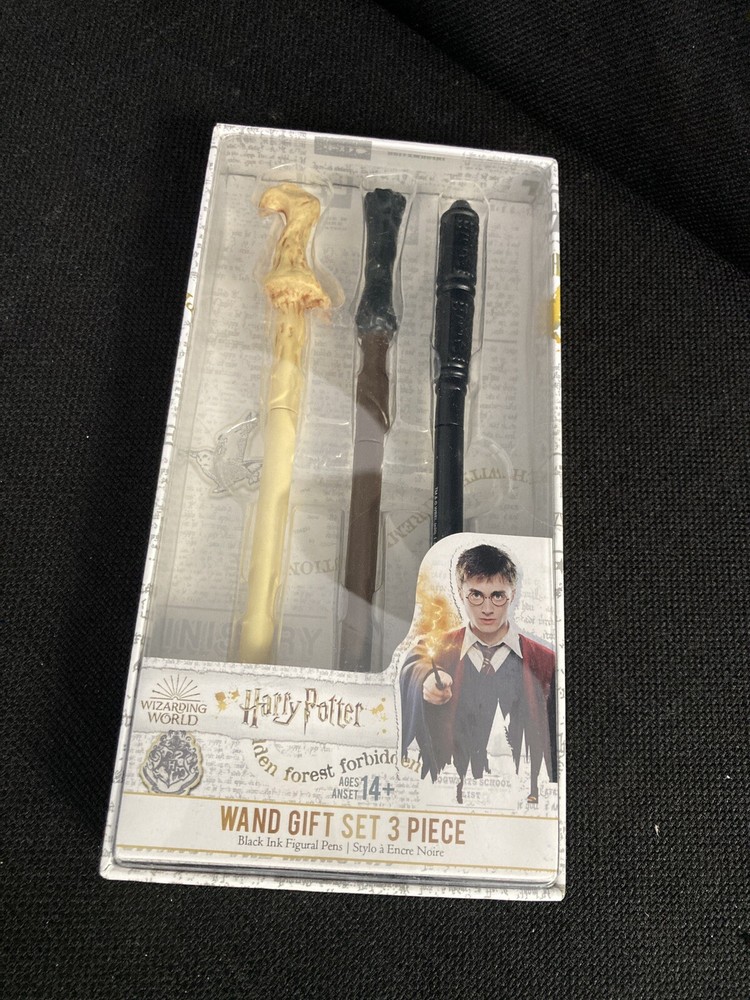 Harry Potter 3-Piece Wand Pen Set - Official Wizarding World Gift
