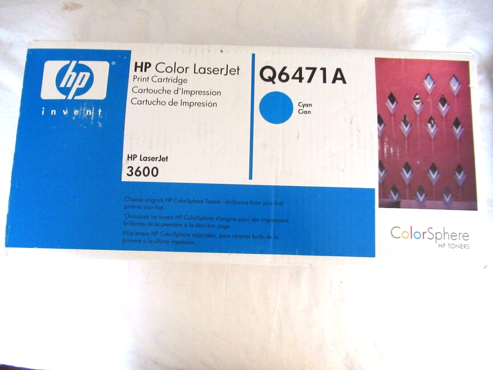 Genuine HP Q6471A Cyan Color Laser Jet Ink Cartridge Brand New