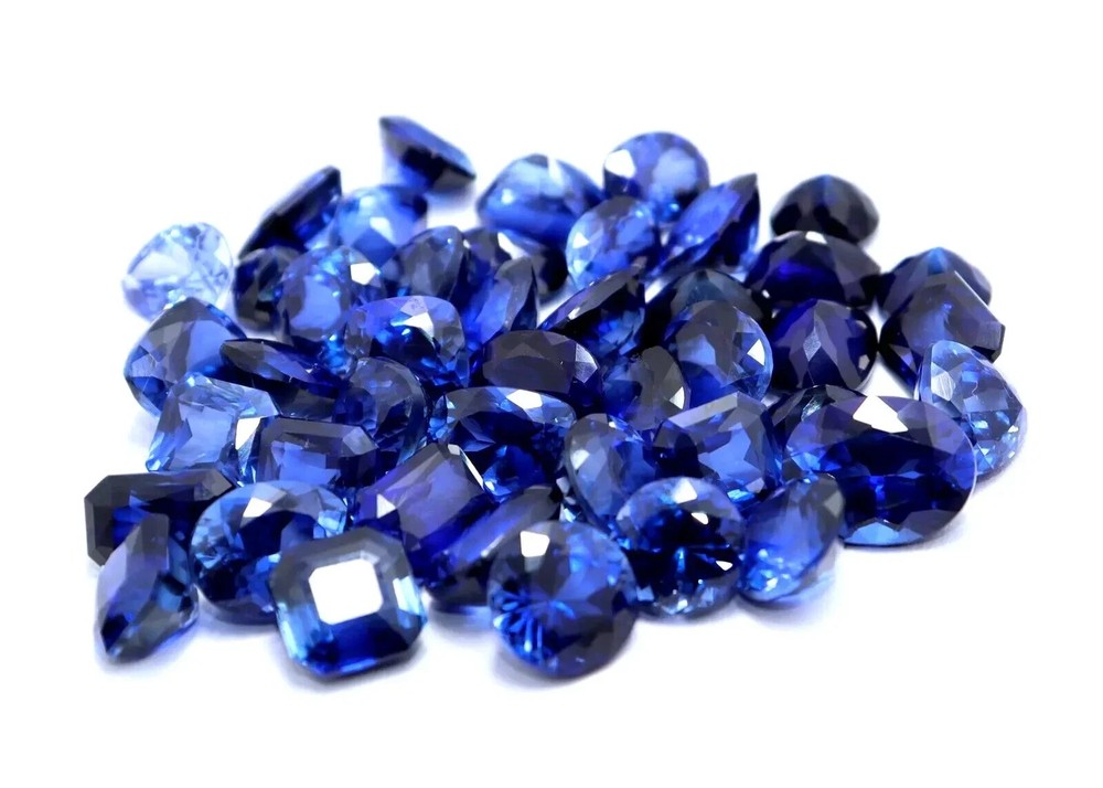 150 Ct Certified Natural Ceylon Blue Sapphire Lot Mixed Shapes Gemstones