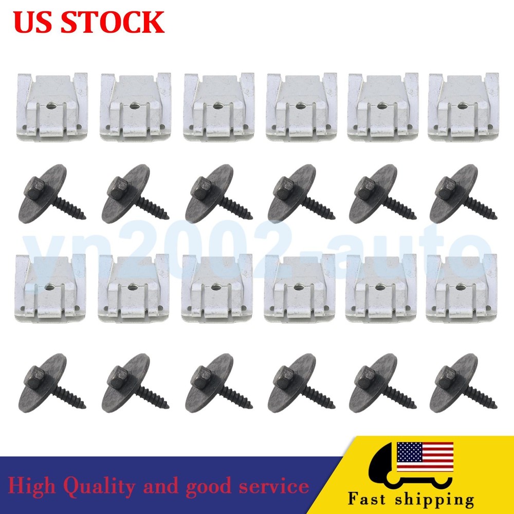 24X Under Engine Cover Undertray Clips Screws For Benz W203 W211 W204 C300 E250