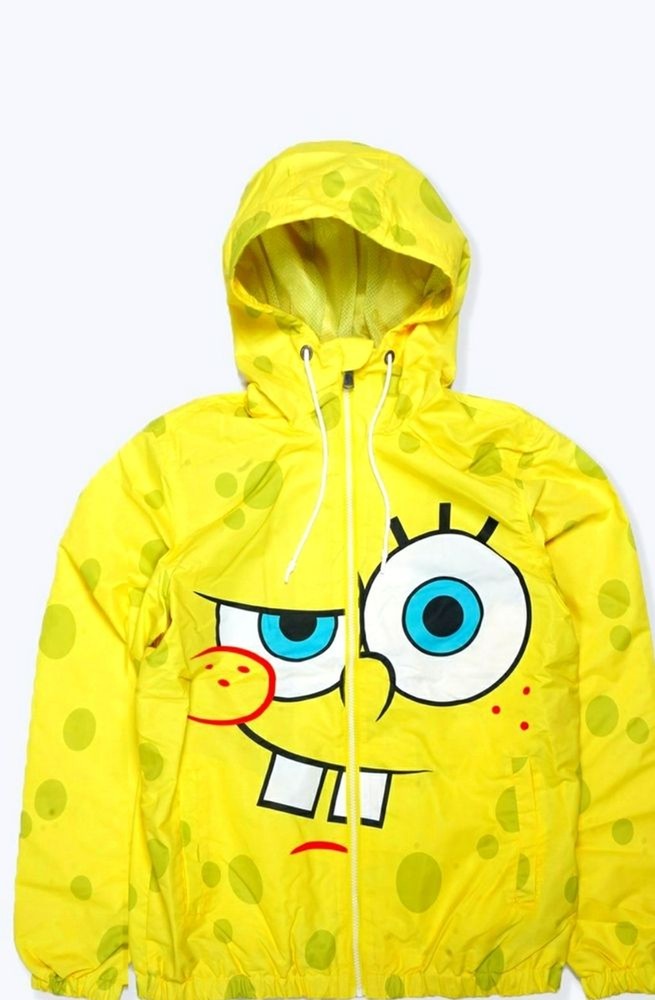 Nickelodeon Spongebob Members Only Vintage Windbreaker Jacket  -image