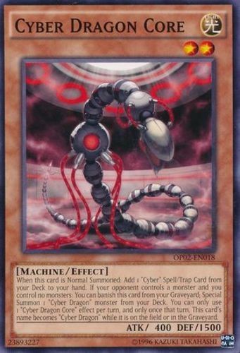 Cyber Dragon Core OP02-EN018 Common Lightly Played Yugioh Card