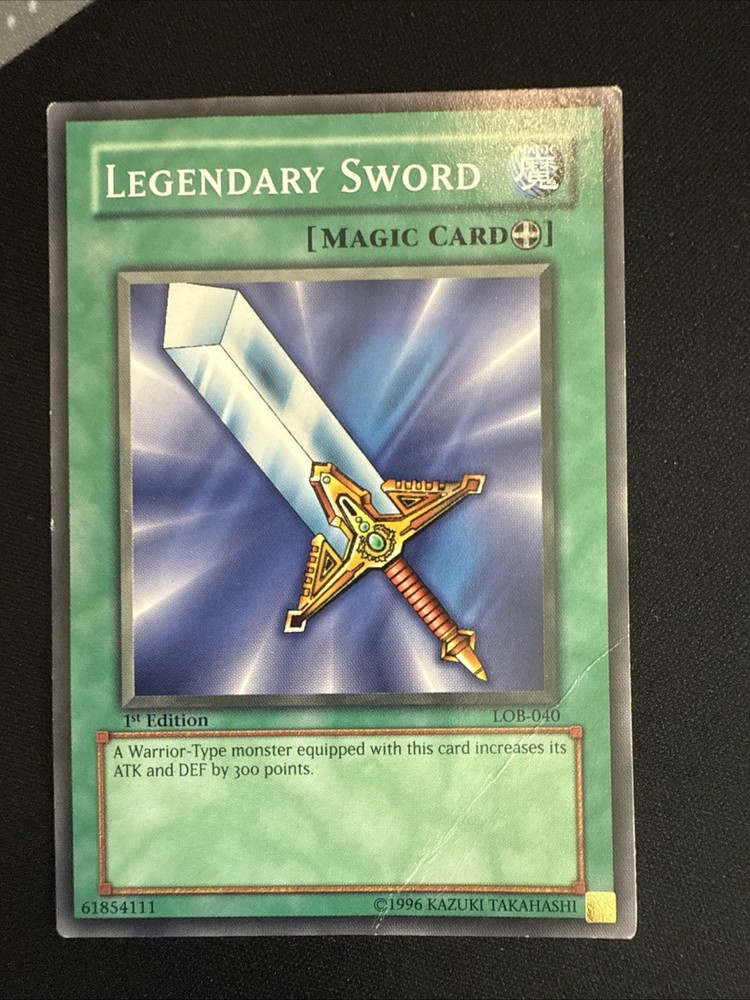 HP Legendary Sword LOB-040 Common 1st Edition YuGiOh Card