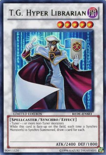 T.G. Hyper Librarian REDU-ENSE1 Super Rare Limited Edition Near Mint Rare Card
