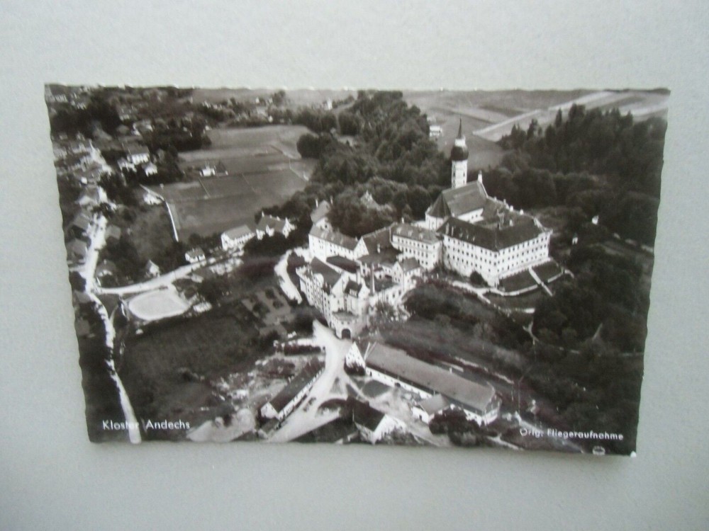 Ansichtskarte Kloster Andechs Orig. Fliegeraufnahme 50/60er?? (I)