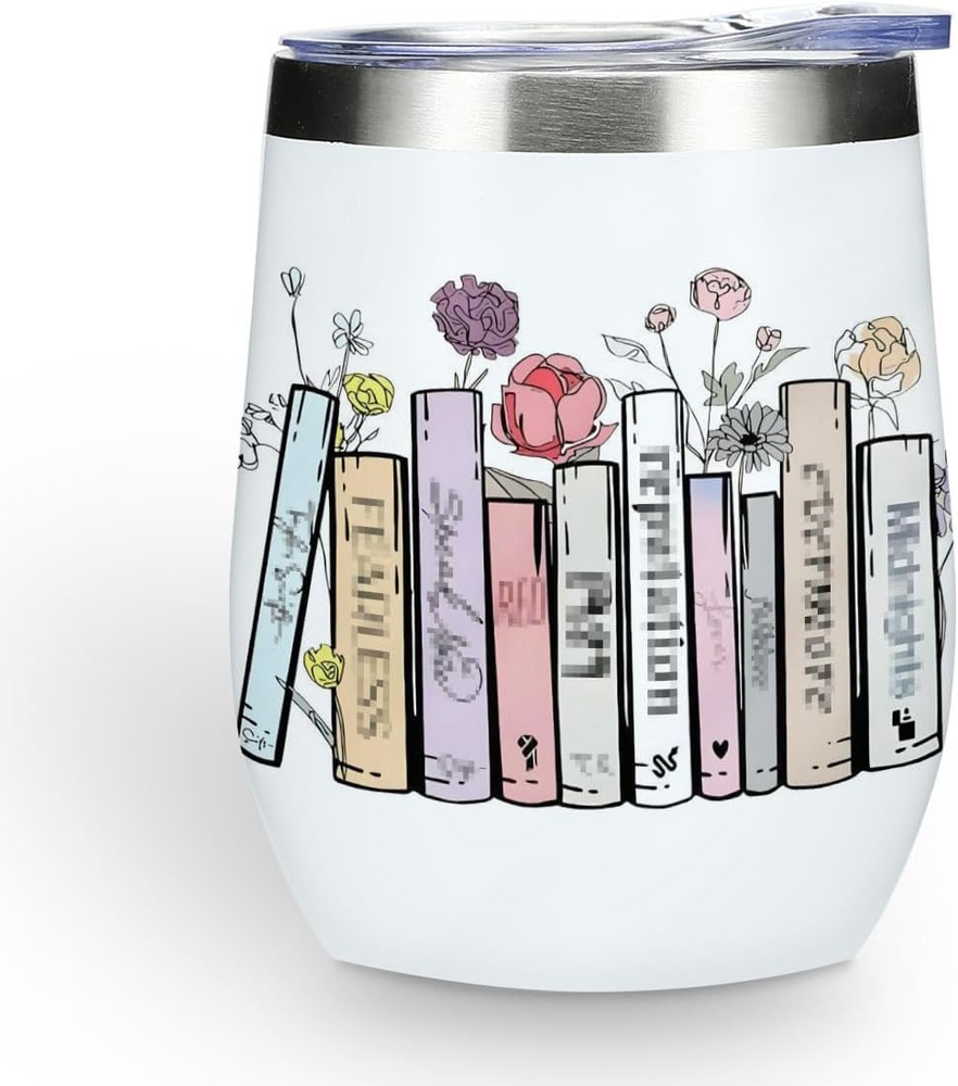 Inspired Tumbler Book Decor Book Lovers Gifts Bookish Coffee Mug Music Lover Gif