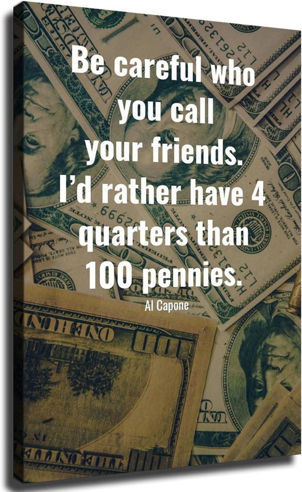 Gangster Quotes Poster Al Capone Mafia Quotes Art Poster Canvas Painting Poster
