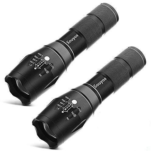 Military Grade Flashlight 2000 Lumen 5 Modes Water Resistant LED Tactical Tor...