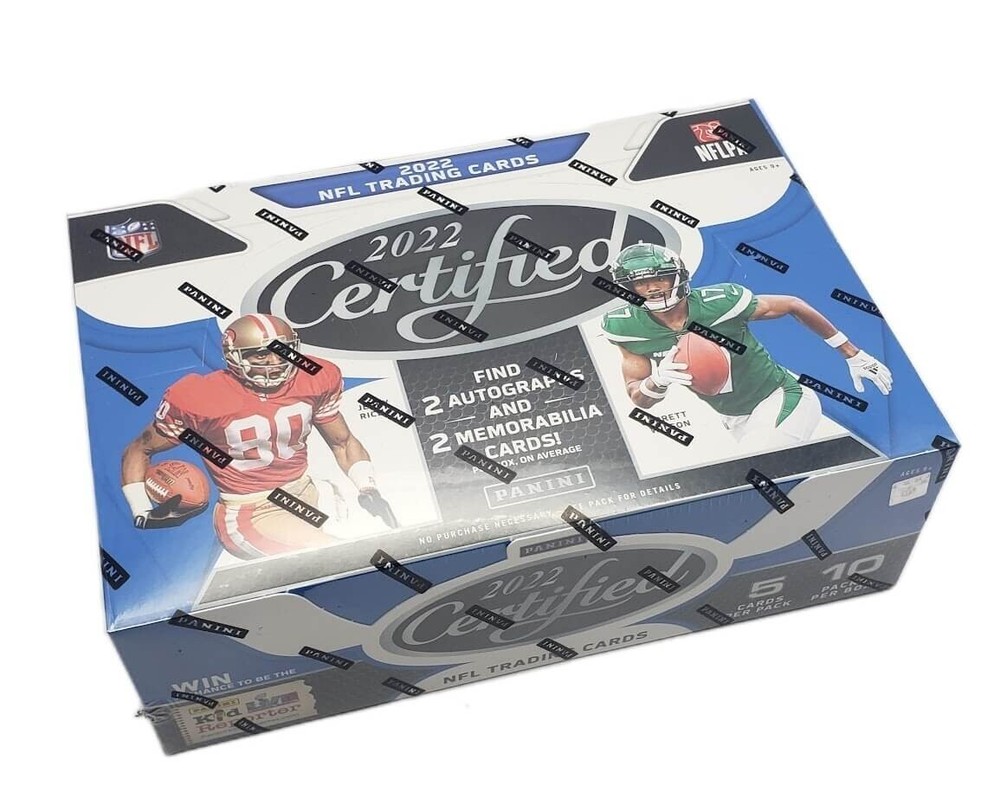 2022 Panini Certified Football Factory Sealed HOBBY BOX 4 Hits 2 Autographs