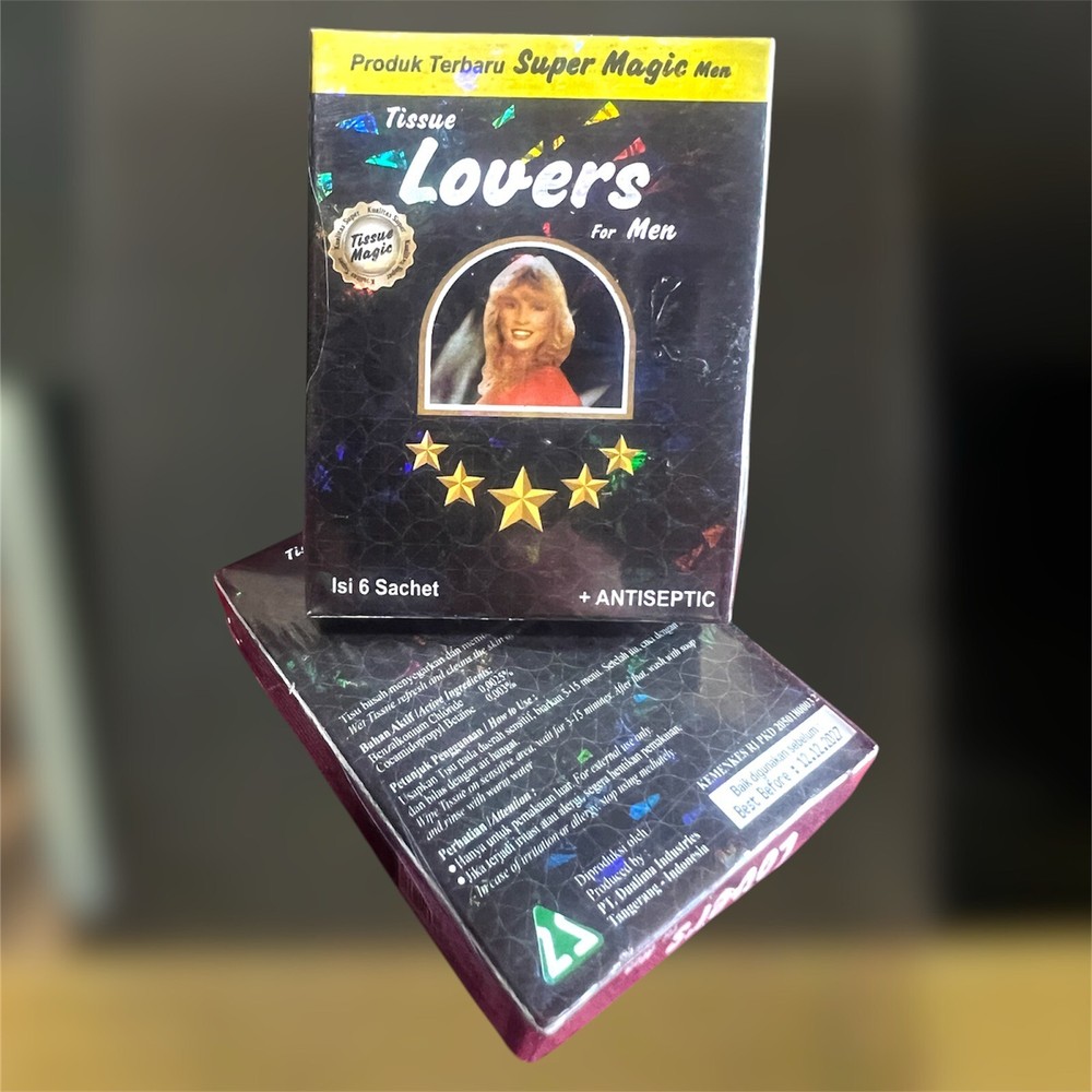 Super Antiseptic Magic Wet Tissue Longer Sex Delayed Ejaculation 2 box (12 pcs)