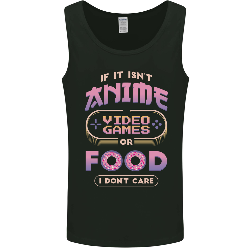 If it Isn't Anime Video Games or Food Funny Mens Vest Tank Top
