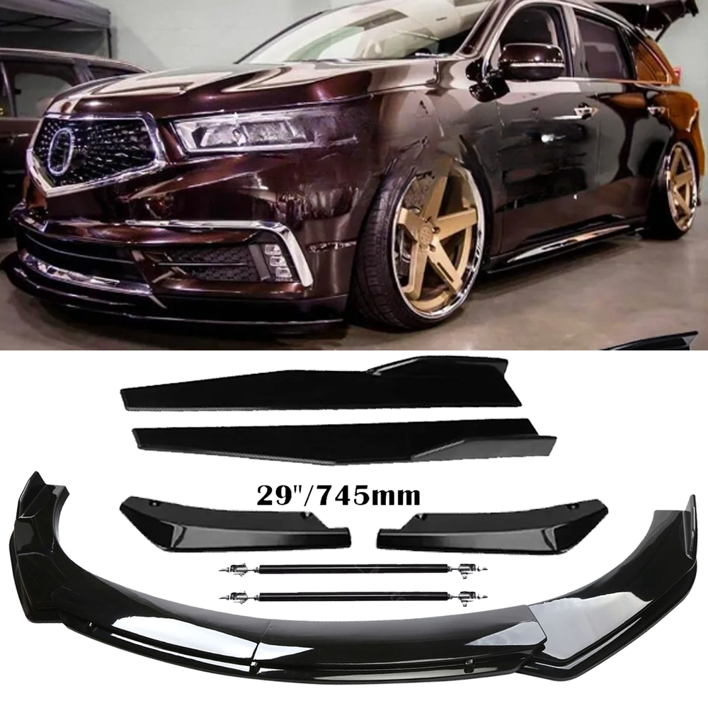 For Acura MDX Front Rear Bumper Lip Spoiler Splitter Body Kits Side Skirt
