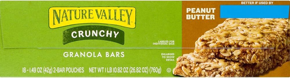 Nature Valley Granola Bar Peanut Butter, 1.50-Ounces (Pack of 18)