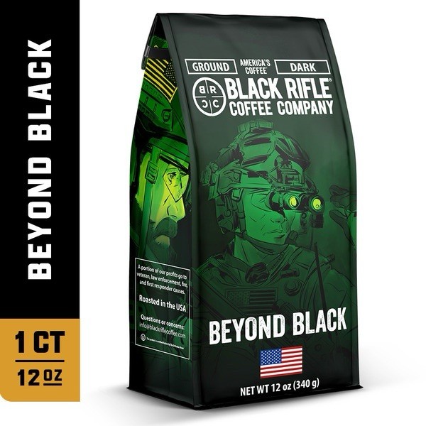 Black Rifle Coffee Company Beyond Black Dark Roast Ground Coffee 12oz