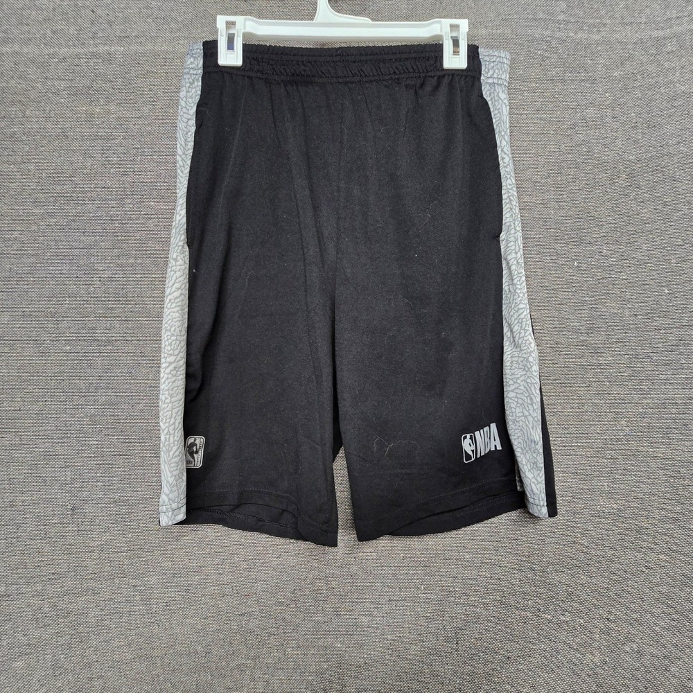 NBA Mens Basketball Shorts Black Grey Elephant Print Athletic Size Medium