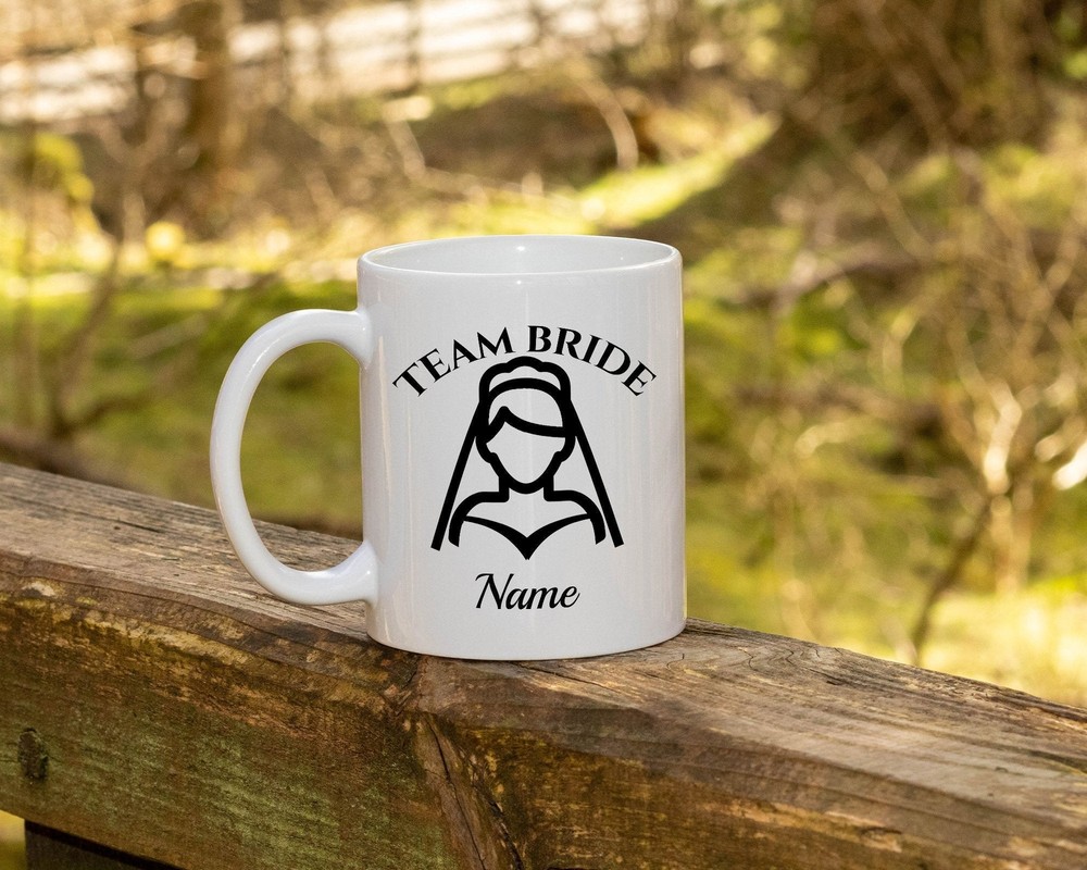 Team Bride Premium Personalized Coffee Mug Or Teacup. Perfect Gift For