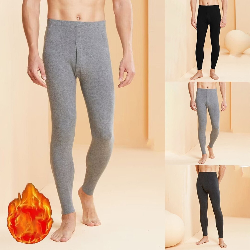 Mens Sleek Winter Thermals Stylish Long Johns and Comfortable Pajama Bottoms