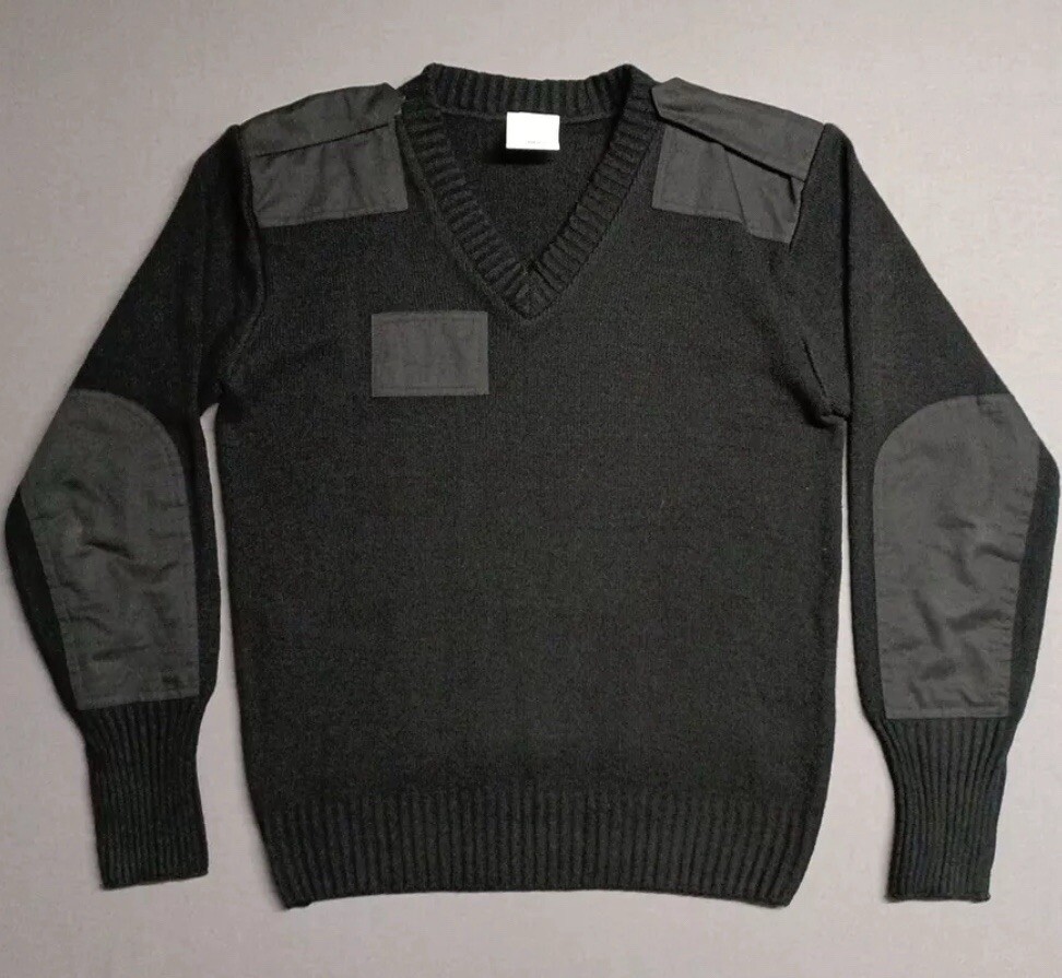 Men's Medium Black Tactical Sweater by MECA - MS3 Military Gear