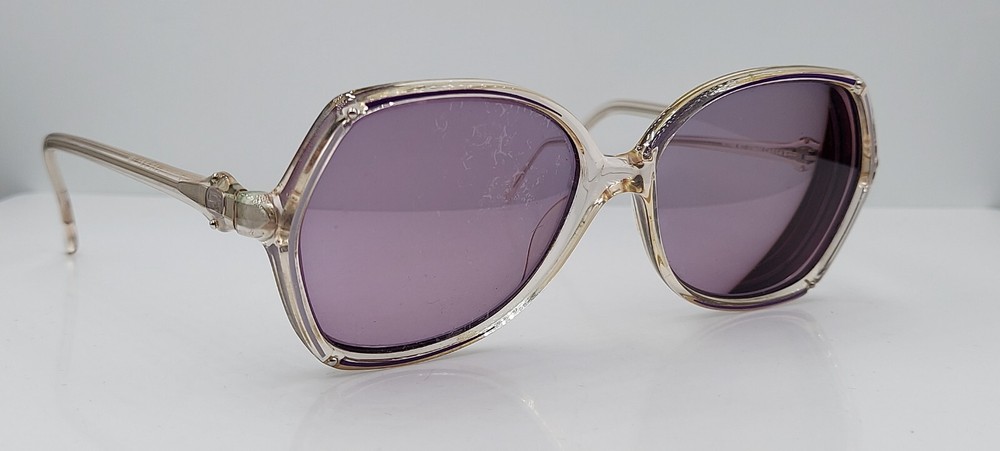 Vintage SI9 Purple Translucent Oval Sunglass Frames Seasonal Inspirations-image