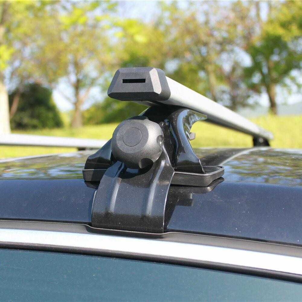 2pcs Aluminium Alloy Removable Roof Rack Overhead Luggage Rack 130 LBS