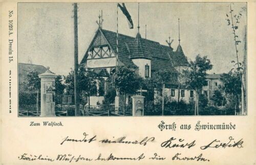 Ansichtskarte Swinemünde Zum Walfische 1905 (Nr.804)