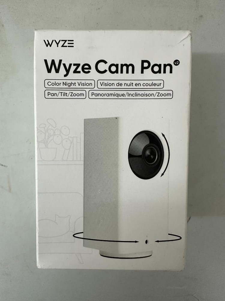 Wyze CAM Pan V2 Indoor Wired 1080p HD Camera Night Vision